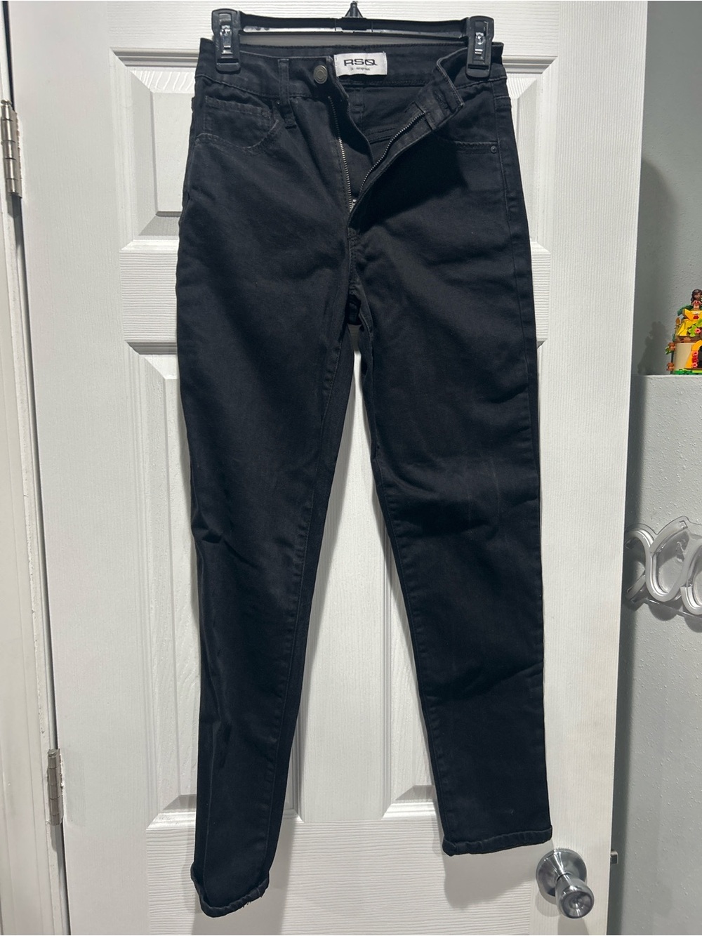 RSQ Women's Skinny High-Rise Black Jeans